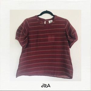 dRA Cotton Short Sleeve Blouse NWT